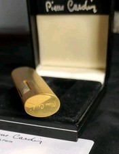 ACCENDINO PIERRE CARDIN ORO LIGHER Gold VINTAGE Mai Usato Con Astuccio Originale