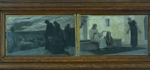 Antico quadro simbolista scena - quadro,
