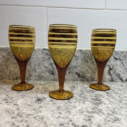 Bicchieri vintage mcm ambra - bicchieri,