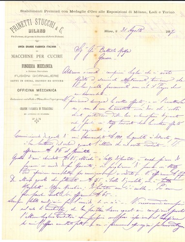 1887 milano prinetti stucchi - milano,