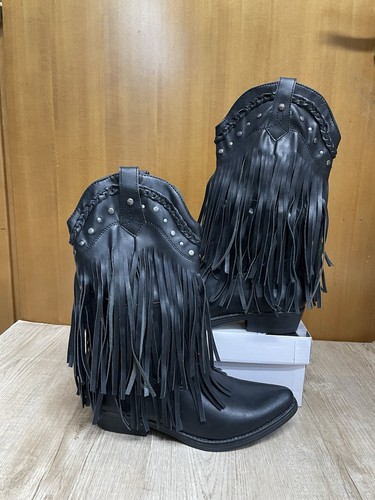 Stivali donna western neri - stivali,