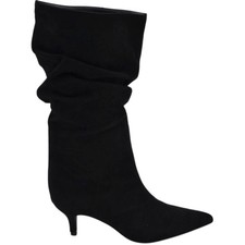 Tronchetto stivaletto nero in