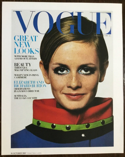 Poster 1967 twiggy - on, vogue
