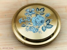 Blue and gold tone floral