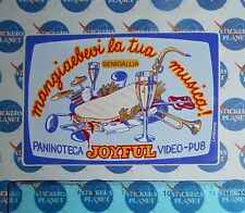  ADESIVO STICKER AUTOCOLLANT AUFKLEBER VINTAGE ORIGINAL JOYFUL PANINOTECA PUB