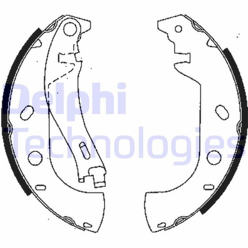 Delphi ganasce freno set 229mm - delphi,