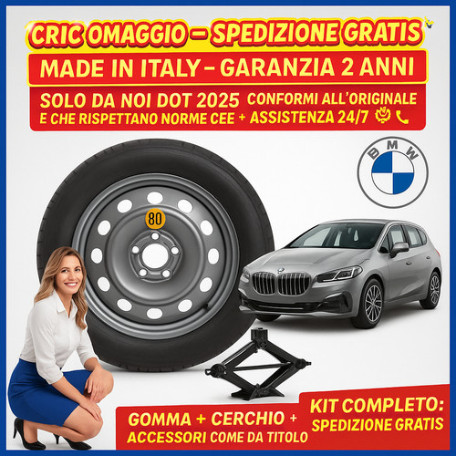 Kit ruotino scorta bmw - di,