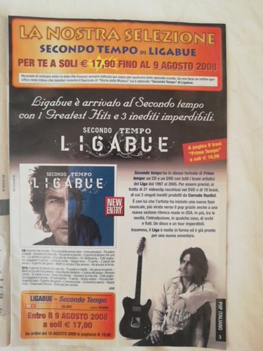 Ligabue promo secondo - ligabue, tempo