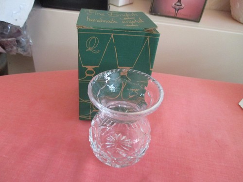 Vaso cristallo fatto - a, in