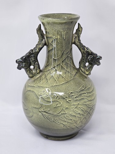 Vaso celadon stile dinastia - celadon,