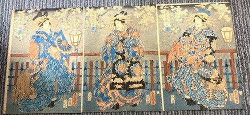 Edo toyokuni ukiyo - edo, courtesan