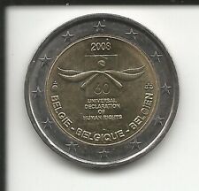 Belgio 2008, 2 E. 60° Dichiarazione diritti dell' uomo