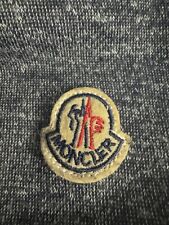 Moncler Felpa Cotone  donna Cappuccio e zip diagonale Grigia tg XL. AK58
