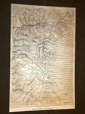 Carta o Cartina Coste orientali della Sicilia Catania, il Golfo e la sua Piana