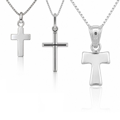 Ciondolo croce argento 925 - argento,