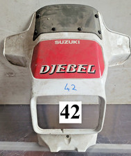 [42] CUPOLINO ROSSO PER MOTO SUZUKI DJEBEL DA ENDURO CON PLEXIGLASS