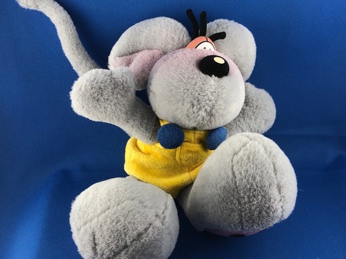 Diddl mouse plush grey yellow - plush,