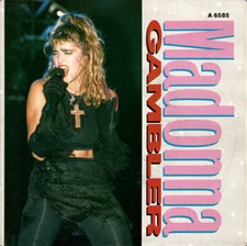 MADONNA GAMBLER / BLACK'N BLUE  MITICO 45 giri del 1985  DA COLLEZIONE   € 18,00