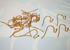 10pz monachelle  in acciaio inox 316L placcato oro 18k  21x12mm bijoux