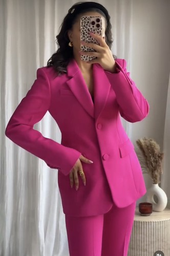 Zara blazer aderente rosa - zara,