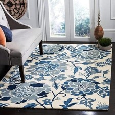 Tappeto in lana tinta unita e