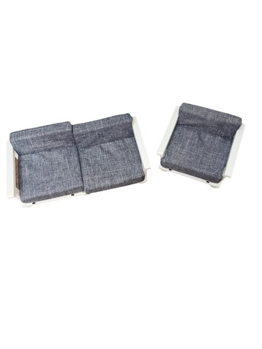 Set salotto bambola grigio - bambola,