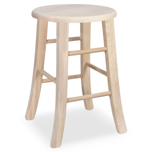 Sgabello legno grezzo - sgabello,