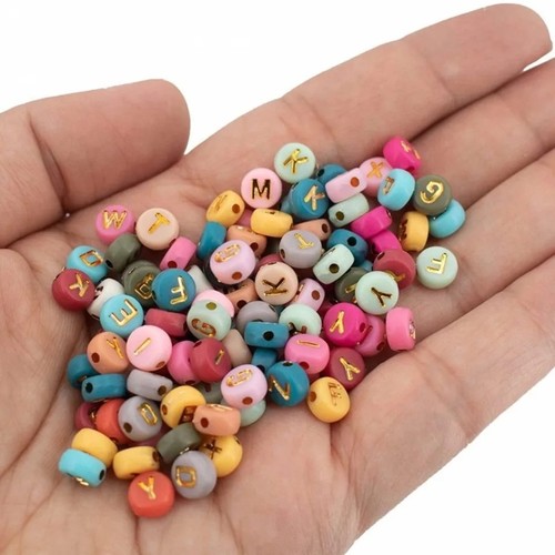 400 pezzi perline - , lettere