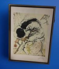 🌈 Salvador Dali  Don Chisciotte L’Homme accablè 1957 Litografia +certificato