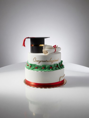 Torta scenografica laurea - torta,