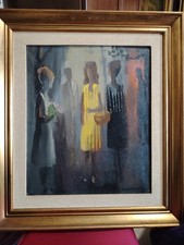 Eliano Fantuzzi Modena 1909 Verona 1987, "in Via Margutta" Olio Magnifico! 