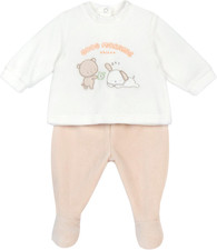 Set Coprifasce E Ghettina in Ciniglia Pigiamino per Bambino E Neonato Bimbo