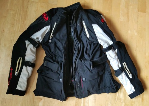 Giacca moto eroe nero bianco - eroe, nero/bianco