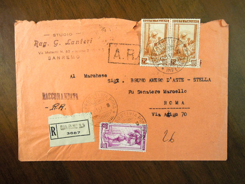 Raccomandata coppia lire - coppia, +