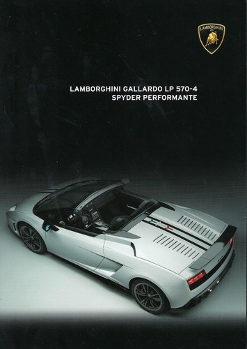 Brochure auto lamborghini - brochure,