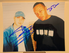 Eminem e Dr. Dre foto firmata