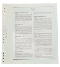 Fogli Album Marini King Italia Repubblica 1986 singoli