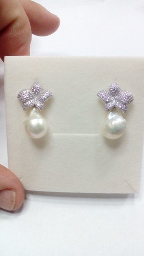 Orecchini argento 925 fiore - orecchini,