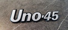 FIAT UNO 45 LOGO SIGLA EMBLEMA FREGIO STEMMA SCRITTA TARGHETTA BADGE