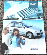 FIAT STILO 3 PORTE UK BROCHURE