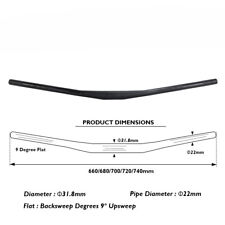 Manubrio bici mtb full fibra