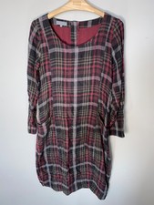 Abito Sahara rosso e grigio