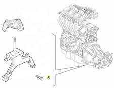 Bolt, Engine Mounting - Fiat