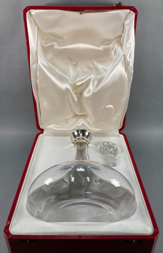 Decanter vino cartier argento - cartier,