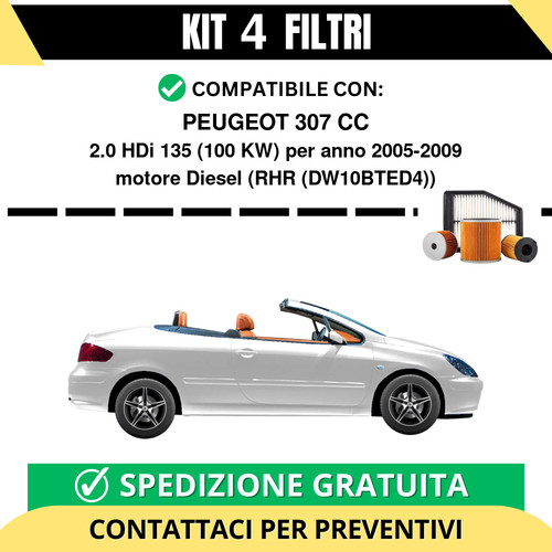 Kit filtri tagliando per - 4,