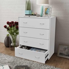 Credenza con 4 Cassetti Cassettiera Mobiletto Arredo Colori Diversi vidaXL