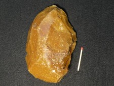 RARA ASCIA A MANO 144mm HOMO ERECTUS NEANDERTHAL PIETRA FOCAIA ETÀ PALEOLITICO ACHEULEANO