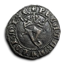 Segovia Castiglia Castilla Juan I splendido blanco Agnus Dei 1384 gr.1,55