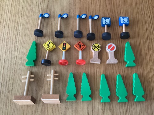 Trenino legno città 20 - in,