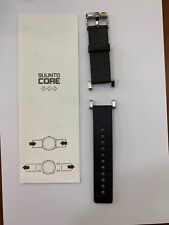 CINTURINO OROLOGIO PELLE NERO " SUUNTO CORE" ANSA 24 MM -NUOVO